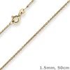 1,5mm Rund-Ankerkette Goldkette Collier Halskette aus 333 Gold Gelbgold 50cm