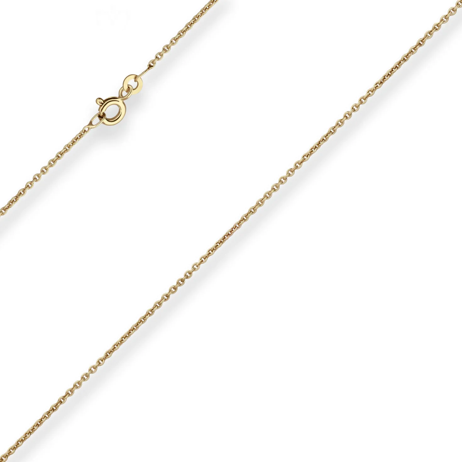 1,5mm Rund-Ankerkette Goldkette Collier Halskette aus 333 Gold Gelbgold 50cm