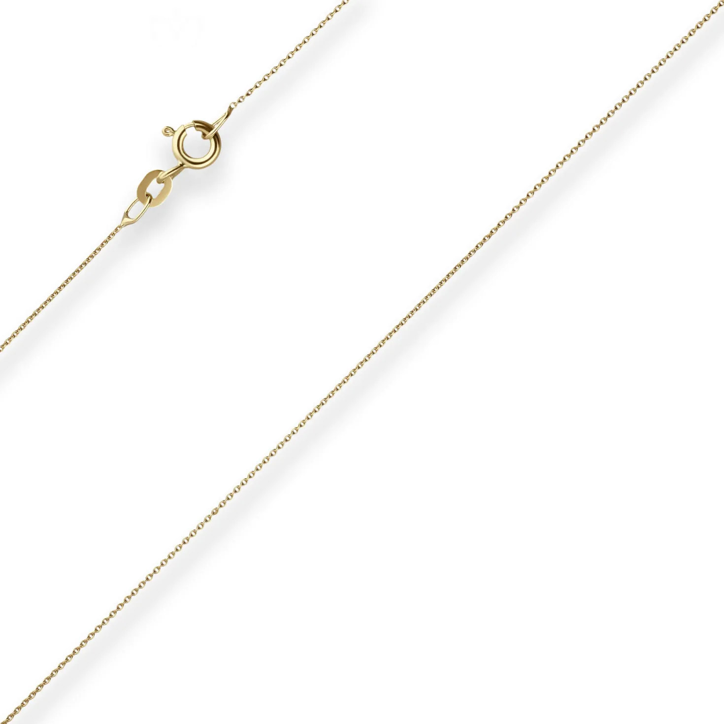 0,8mm Rund-Ankerkette Goldkette Collier Halskette aus 333 Gold Gelbgold 36cm