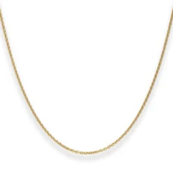 1,3mm Rund-Ankerkette Goldkette Collier Halskette aus 585 Gold Gelbgold 50cm