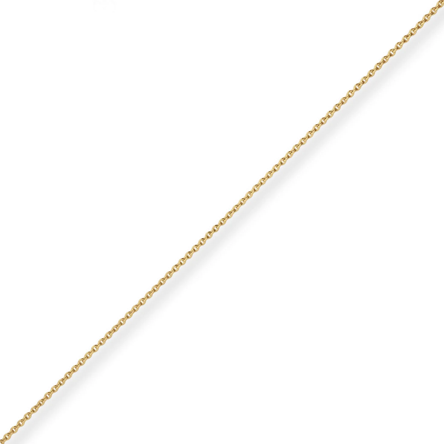 1,3mm Rund-Ankerkette Goldkette Collier Halskette aus 585 Gold Gelbgold 50cm