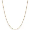 1,3mm Rund-Ankerkette Goldkette Collier Halskette aus 585 Gold Gelbgold 42cm