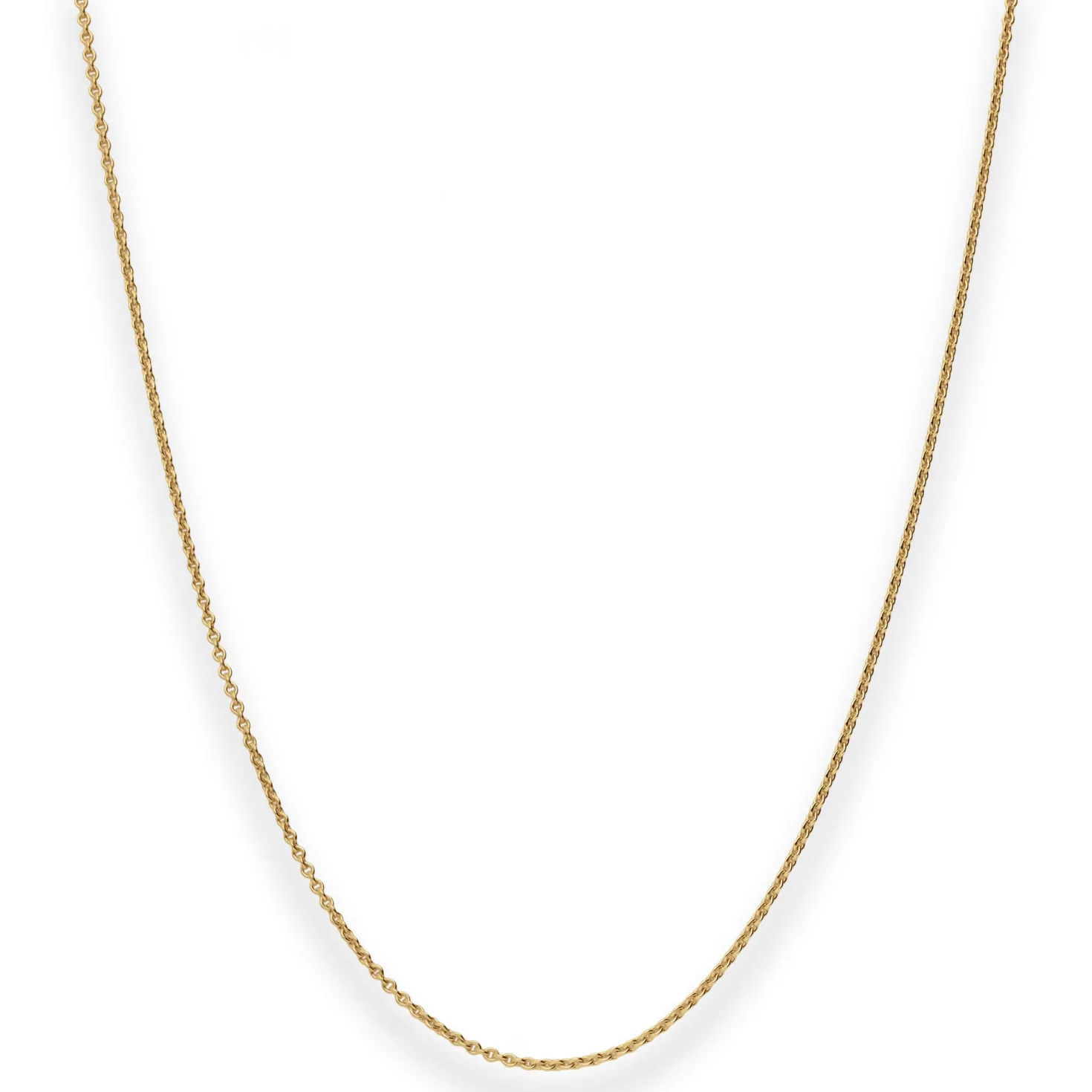 1,3mm Rund-Ankerkette Goldkette Collier Halskette aus 585 Gold Gelbgold 36cm