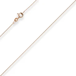 0,8mm Rund-Ankerkette Goldkette Collier Halskette aus 585 Gold Rotgold 42cm