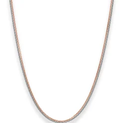 1,6mm Rund-Ankerkette Goldkette Collier Halskette aus 585 Gold rot/weiß 42cm