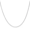 1,1mm Rund-Ankerkette Goldkette Collier Halskette aus 333 Gold Weißgold 45cm