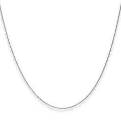 1,1mm Rund-Ankerkette Goldkette Collier Halskette aus 333 Gold Weißgold 45cm