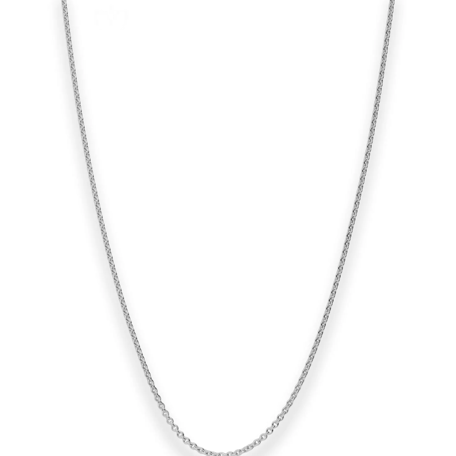 1,1mm Rund-Ankerkette Goldkette Collier Halskette aus 375 Gold Weißgold 50cm