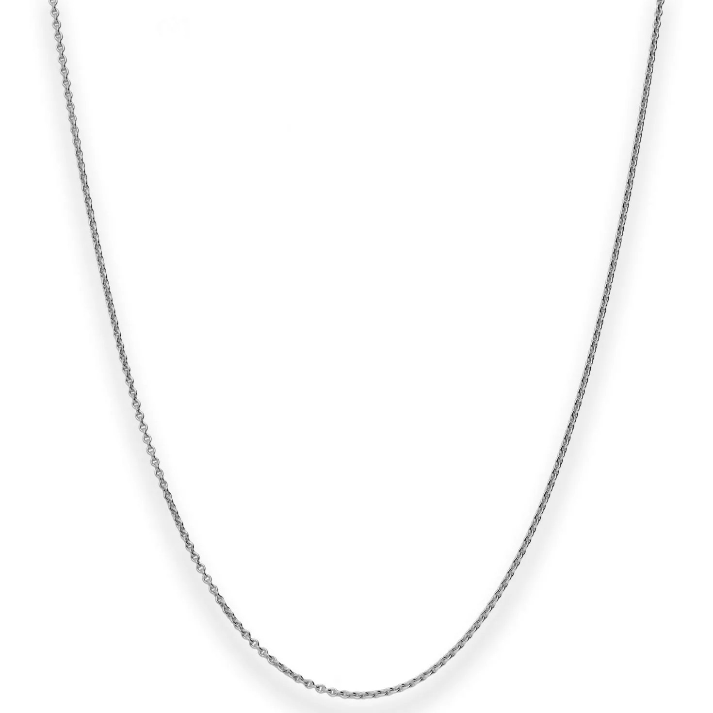 1,3mm Rund-Ankerkette Goldkette Collier Halskette aus 585 Gold Weißgold 42cm