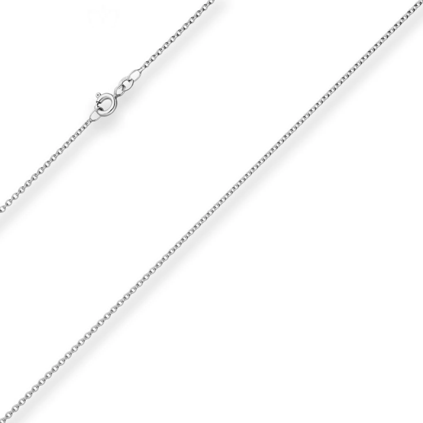 1,5mm Rund-Ankerkette Goldkette Collier Halskette aus 333 Gold Weißgold 50cm