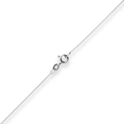 0,8mm Rund-Ankerkette Goldkette Collier Halskette aus 585 Gold Weißgold 40cm