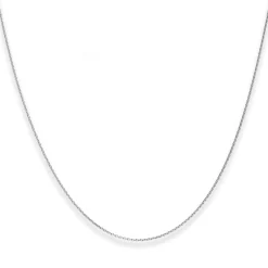 1,1mm Rund-Ankerkette Goldkette Collier Halskette aus 375 Gold Weißgold 38cm
