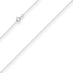 1,1mm Rund-Ankerkette Goldkette Collier Halskette aus 375 Gold Weißgold 38cm