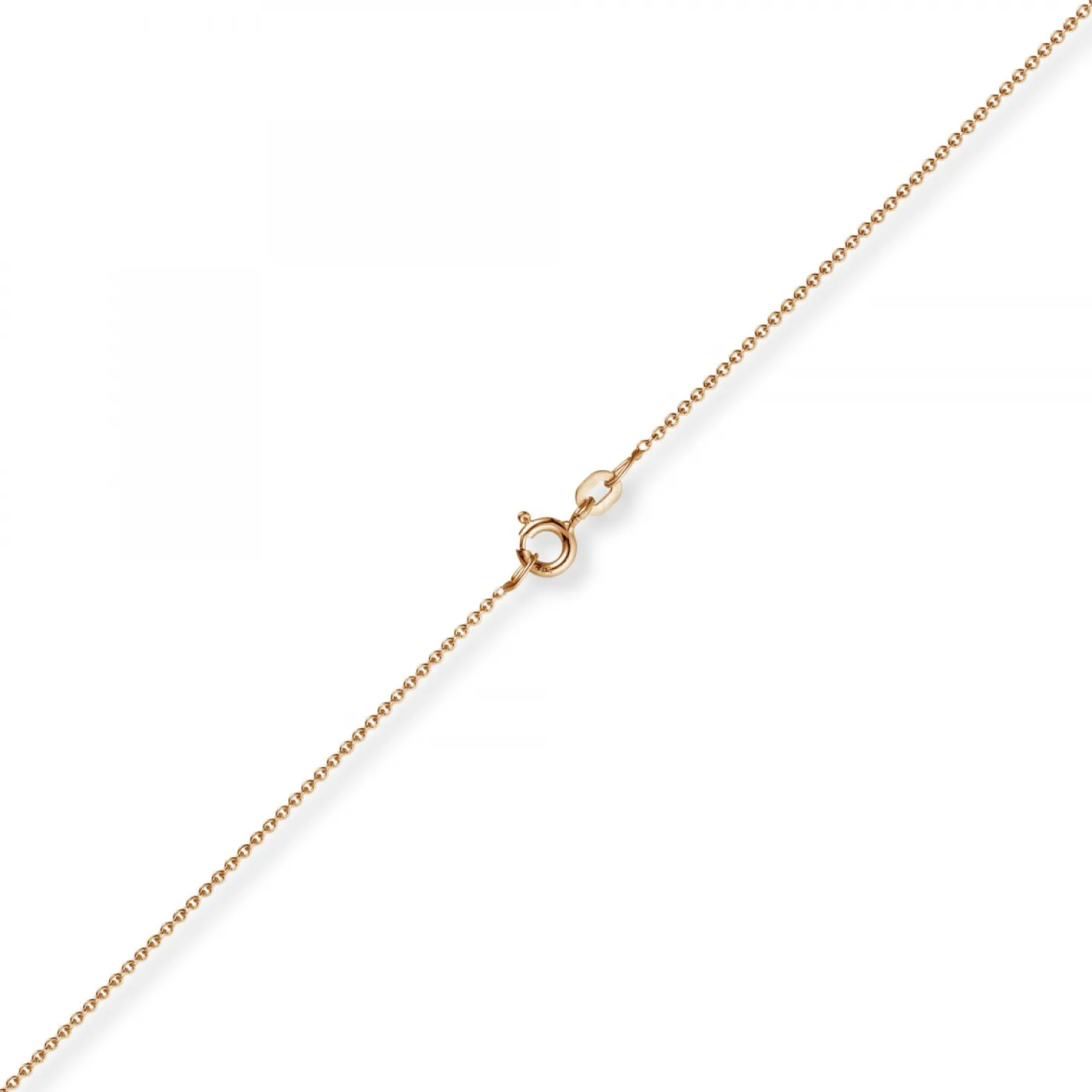 1,1mm Rund-Ankerkette 750 Gold Rotgold Kette Collier Halskette, 42cm