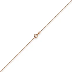 1,1mm Rund-Ankerkette 585 Gold Rotgold Kette Collier Halskette, 42cm