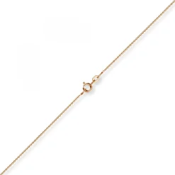 1,1mm Rund-Ankerkette 750 Gold Rotgold Kette Collier Halskette, 45cm