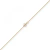 1,1mm Rund-Ankerkette 750 Gold Rotgold Kette Collier Halskette, 40cm