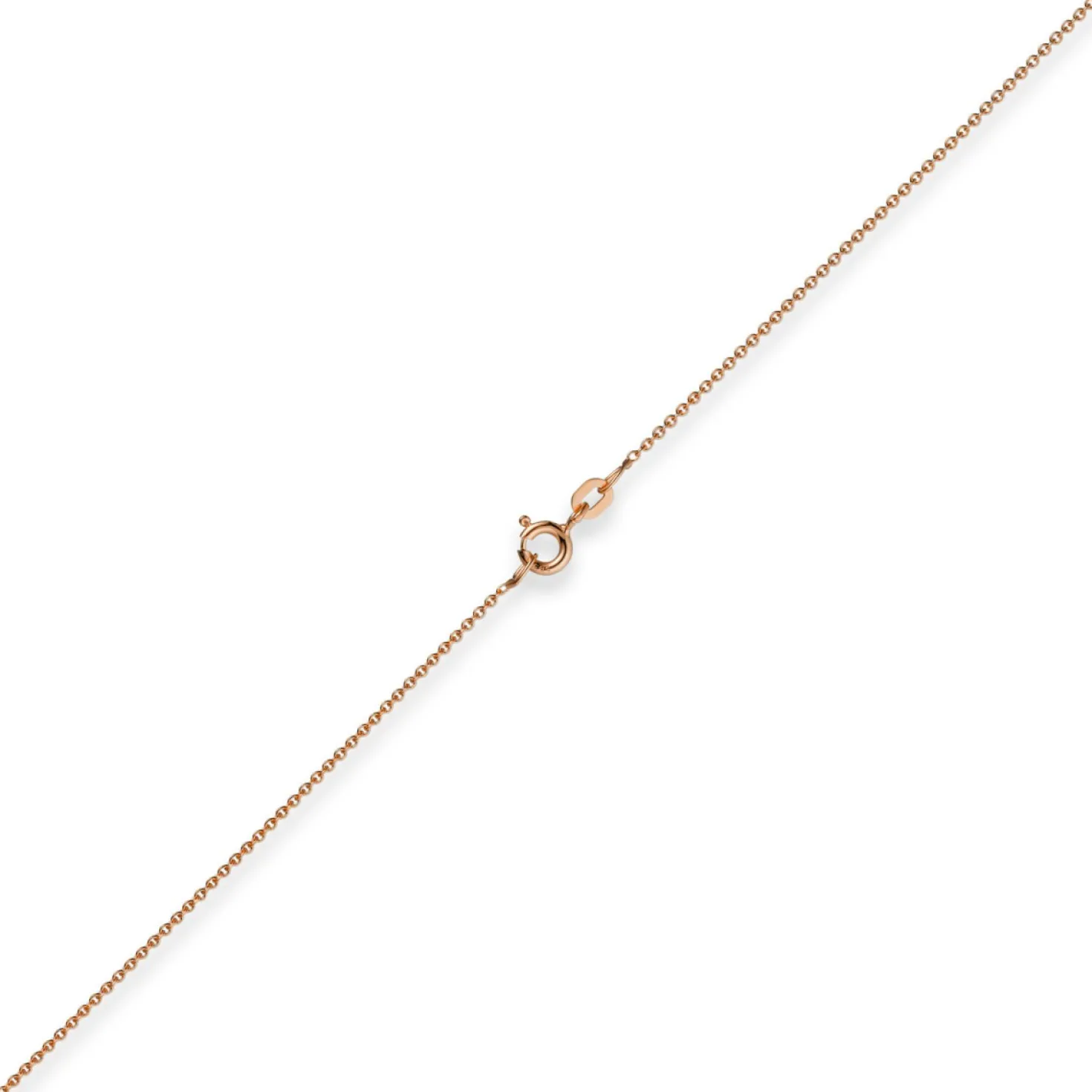 1,1mm Rund-Ankerkette 585 Gold Rotgold Kette Collier Halskette, 80cm