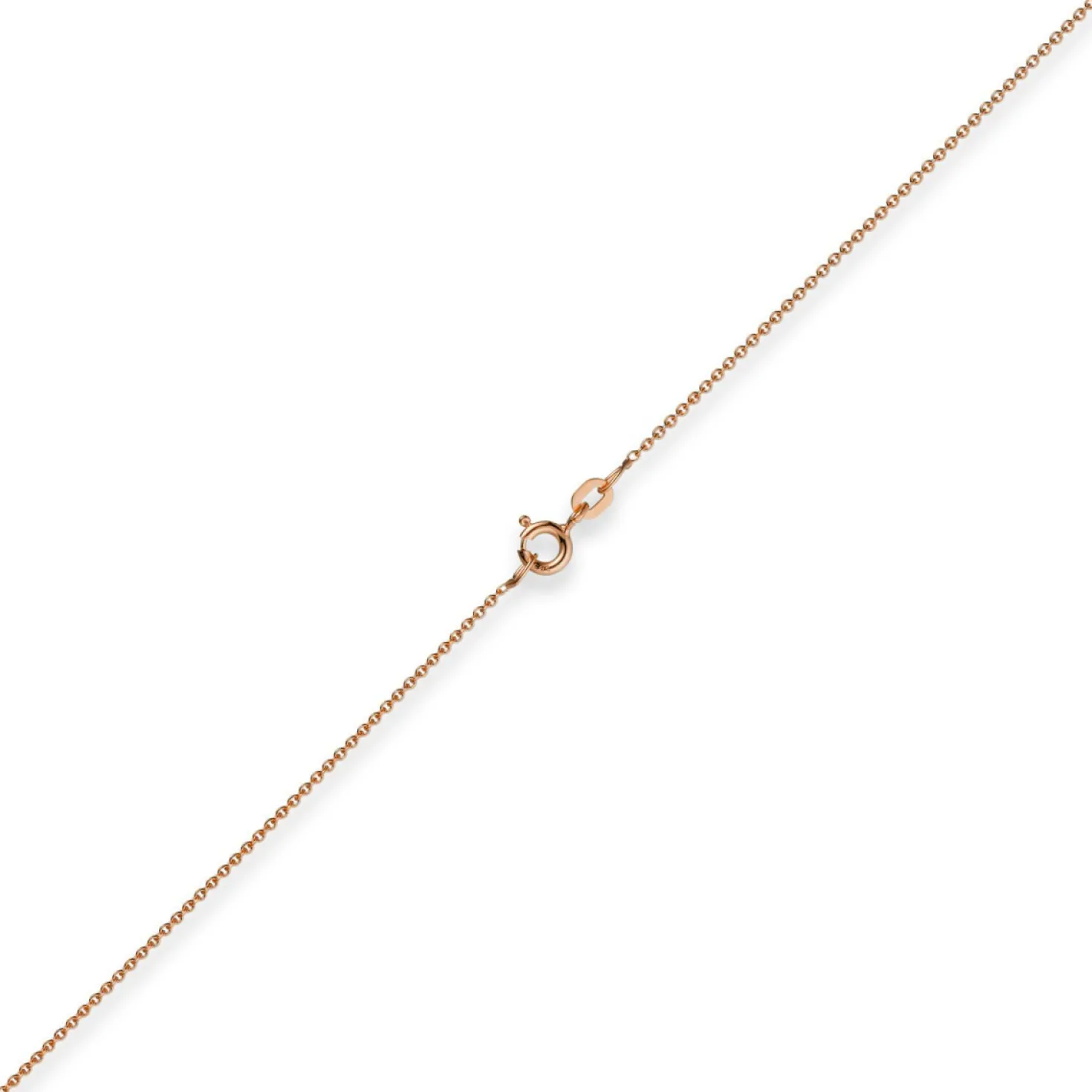 1,1mm Rund-Ankerkette 750 Gold Rotgold Kette Collier Halskette, 90cm