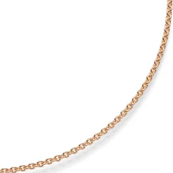 1,9mm Rund-Ankerkette 750 Gold Rotgold Kette Collier Halskette, 45cm