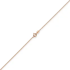 1,1mm Rund-Ankerkette 750 Gold Rotgold Kette Collier Halskette, 60cm