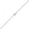 1,1mm Rund-Ankerkette 585 Gold Weißgold Kette Collier Halskette, 38cm