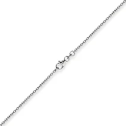 1,9mm Rund-Ankerkette 750 Gold Weißgold Kette Collier Halskette, 38cm
