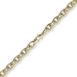 7,5mm Rundankerkette Halskette Collier aus 585 Gold Gelbgold 45cm