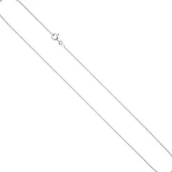 1,5mm Rundanker-Kette Halskette Collier aus 925 Silber rhodiniert 45cm