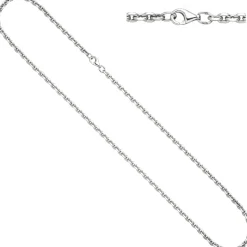 3,9mm Rundankerkette Halsschmuck aus 925 Silber rhodiniert diamantiert, 55cm