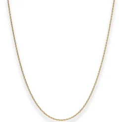 1,5mm Rund-Ankerkette Kette Collier aus 750 Gold Gelbgold 45cm mit Zwischenöse