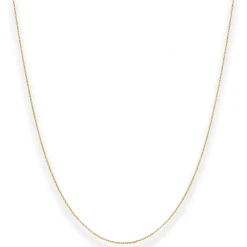 1,1mm Rund-Ankerkette Kette Collier aus 585 Gold Gelbgold 36cm mit Zwischenöse