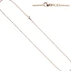 1,5mm Rundankerkette Kette Collier aus 585 Rotgold Gold, Goldkette, 45 cm