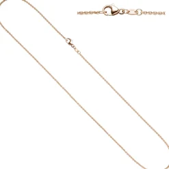 1,5mm Rundankerkette Kette Collier aus 585 Rotgold Gold, Goldkette, 42cm