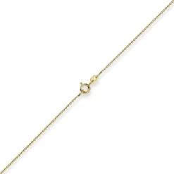 1,1mm Rund-Ankerkette Kette Collier, 585 Gold Gelbgold Goldkette, 42cm