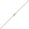 1,1mm Rund-Ankerkette Kette Collier, 585 Gold Gelbgold Goldkette, 80cm