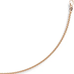 2,3mm Rundankerkette Kette Collier, 750 Gold Rotgold, Goldkette, 40cm