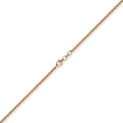 2,3mm Rundankerkette Kette Collier, 750 Gold Rotgold, Goldkette, 38cm