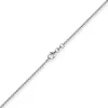 1,9mm Rund-Ankerkette Kette Collier, 585 Gold Weißgold Goldkette, 55cm