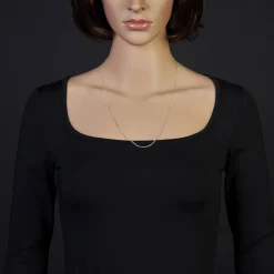 1,9mm Rund-Ankerkette Kette Collier, 585 Gold Weißgold Goldkette, 60cm