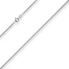 2,4mm Rund-Ankerkette Kette Collier Halskette aus 925 Silber rhodiniert 60cm
