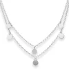 1,9mm Rund-Ankerkette Kette Collier Halskette aus 925 Silber rhodiniert 42cm