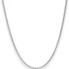 2,4mm Rund-Ankerkette Kette Collier Halskette aus 925 Silber rhodiniert 90cm