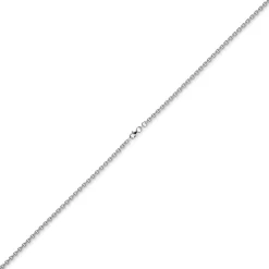4mm Rund-Ankerkette Kette Collier Halskette 585 Gold Weißgold 55cm Halsschmuck