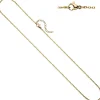 1,9mm Rundankerkette Kette Halskette Collier aus Edelstahl in Goldfarbe 46cm