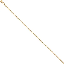 1,9mm Rundankerkette Kette Halskette Collier aus Edelstahl in Goldfarbe 46cm