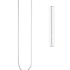 2mm Rundankerkette Kette Halskette Collier aus Edelstahl in Silberfarbe 46cm