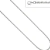 3,4mm Rundankerkette Kette Halskette Collier aus 925 Silber diamantiert, 50cm