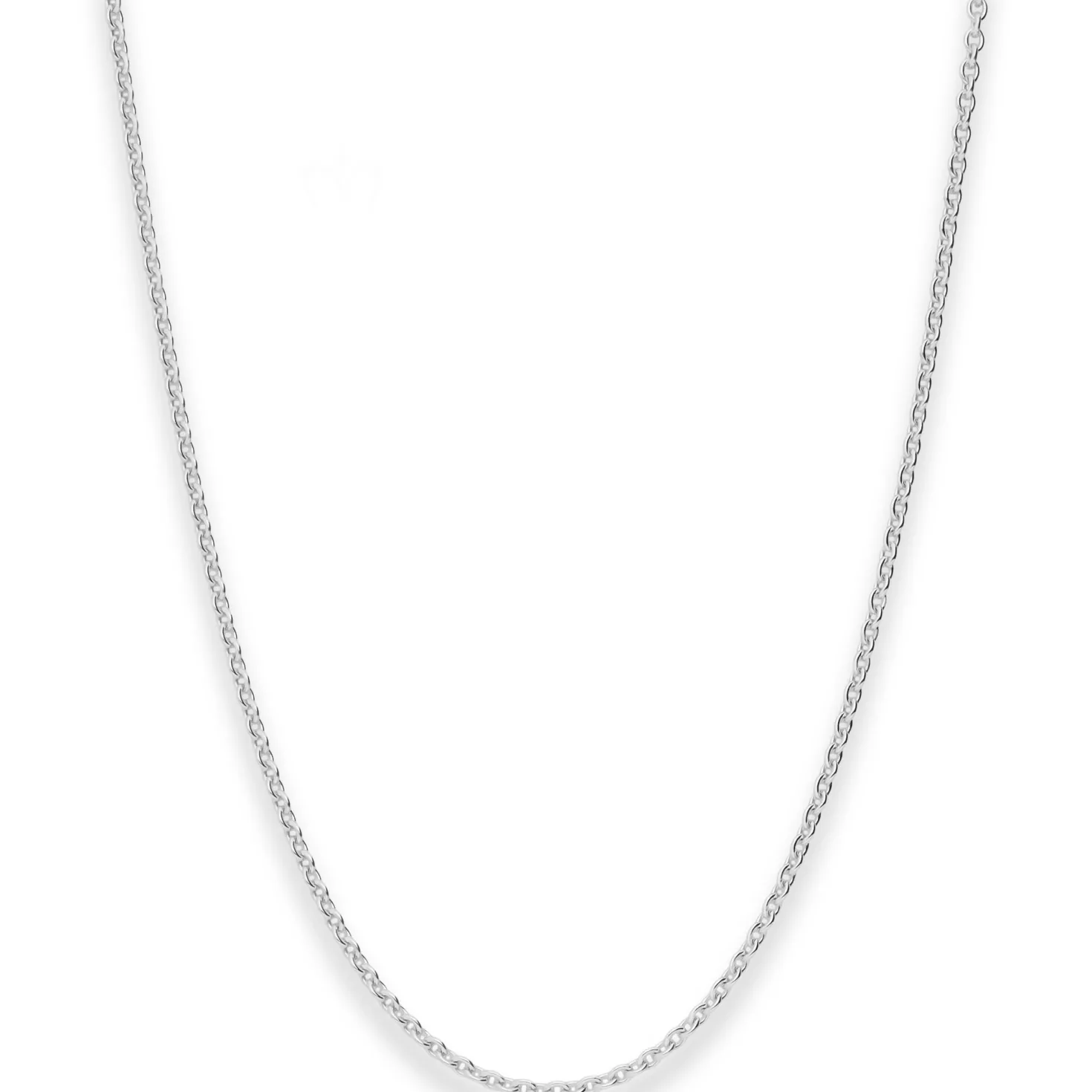1,5mm Rund-Ankerkette Silberkette Collier Halskette aus 925 Silber 80cm