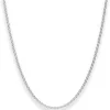 2,4mm Rund-Ankerkette Silberkette Collier Halskette aus 925 Silber 50cm